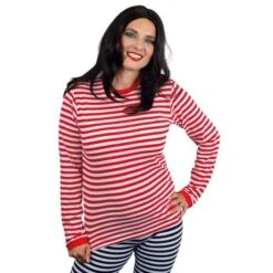Dorus Trui Rood/wit Lange Mouw