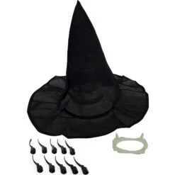 Heksen Set 3 Delig, Muts, Tanden En 10 Nagels