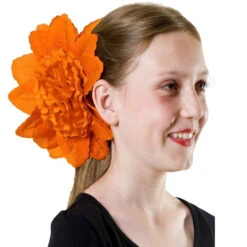 Haarclip Bloem Rood, Zwart, Wit, Zilver, Oranje -Scattando Webshop Winkel 131459