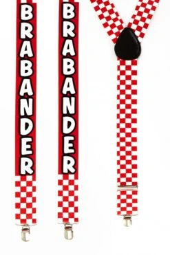 Bretels Rood/wit Geblokt Brabant