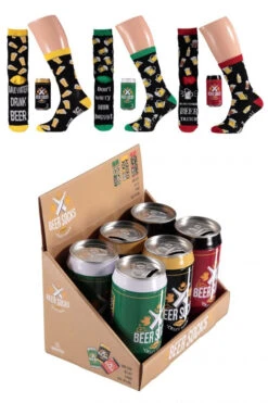 Bier Sokken In Bier Blik Met Spaarpot!