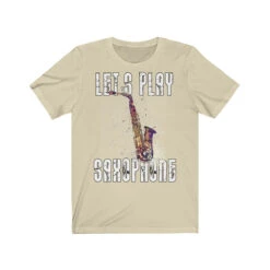 Unisex T-shirt Let's Play Saxophone -Scattando Webshop Winkel 177cdc432037ed84fd08d1d6d2c66ba4