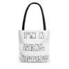 I'm A Real Artist Tote Bag / Tas -Scattando Webshop Winkel 558f38274103a62857881d6dd789878b
