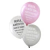 Helium Ballon Hoera Metallic Zilver Wit Roze / Verjaardag Ballon -Scattando Webshop Winkel 871364790252 1
