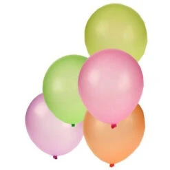 Ballon Assorti Neon Kleuren 10 Inch / 25 Cm