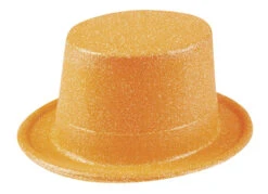 Boland Hoed Glitter Unisex Hoog, Diverse Kleuren -Scattando Webshop Winkel BolandHoedGlitterOranje