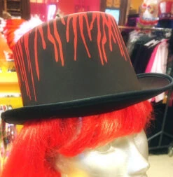 Halloween Hoed Zwart Met Bloed