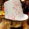 Halloween Hoed Wit Met Bloed