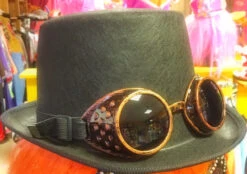 Steampunk Hoed Met Bril