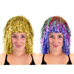 Pruik Glitter Diverse Kleuren