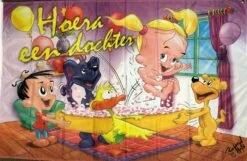 Spandoek Hoera Een Dochter 1x1,5 Mtr