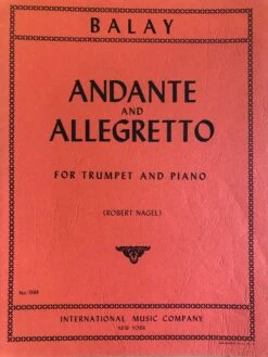 Andante And Allegretto, Trumpet And Piano, Nagel