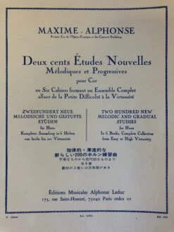 200 Études Nouvelles Mélodiques Et Progressives, Maxim Alphonse, Deel 3