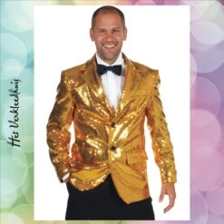 Colbert Pailletten Luxe Gevoerd Zilver / Goud | Huur 7 Colbert Pailletten Luxe Gevoerd Zilver / Goud | Huur -Scattando Webshop Winkel Shop 210211 Colbert Paillet Goud 1