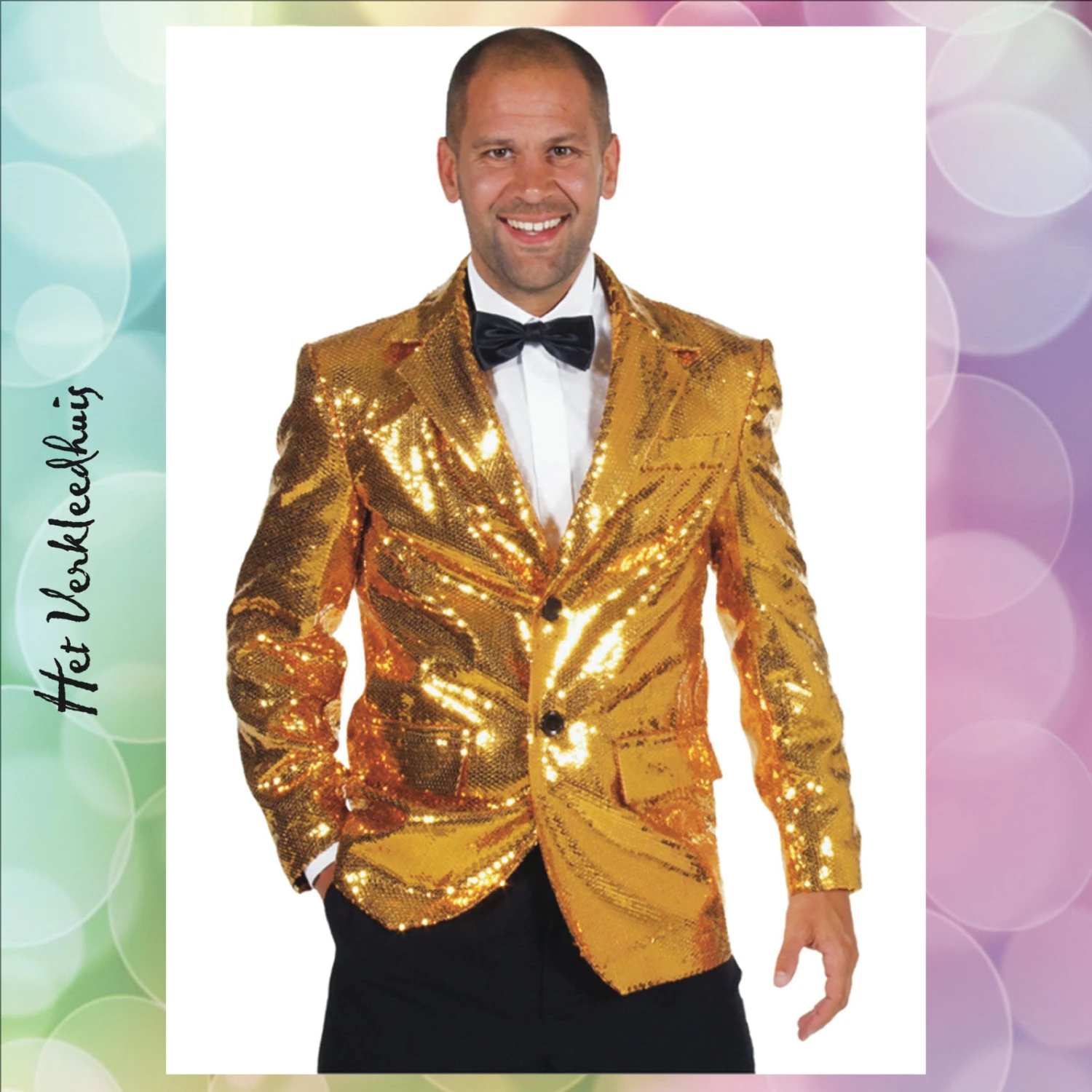 Colbert Pailletten Luxe Gevoerd Zilver / Goud | Huur 5 Colbert Pailletten Luxe Gevoerd Zilver / Goud | Huur - Afbeelding 3