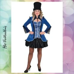 Jasje Nicky Burlesque Rood - Paars - Blauw - Kobalt | Huur -Scattando Webshop Winkel Shop 219135 Burlesque Kobalt