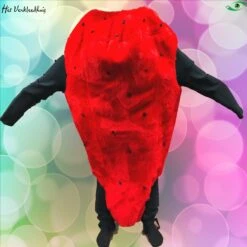 Aardbei Mascotte Kostuum | Huur