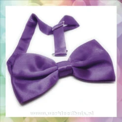 Vlinderdas Paars Luxe