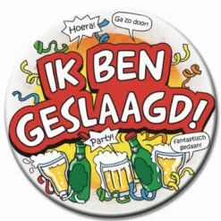 Ik Ben Geslaagd Button XL