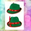 Tiroler Hoed Groen Met Rode Band / Oktoberfest -Scattando Webshop Winkel Shop Hoed 4