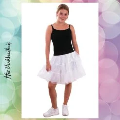 Petticoat Wit 3-laags One-size