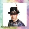 Steampunk Hoge Hoed Plumepunk -Scattando Webshop Winkel Shop ZZ130008