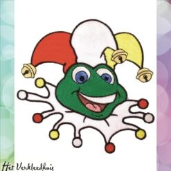 Applicatie Oeteldonk Kikker Nar 13x12 Cm