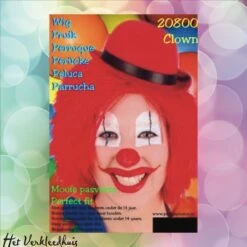 Clownspruik Rood