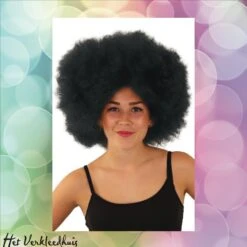 Pruik Afro Zwart