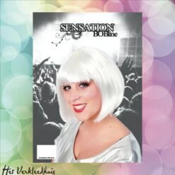 Pruik Sensation Bobline Wit