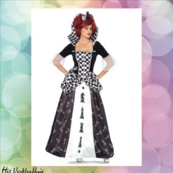 LEG AVENUE Wonderland Chess Queen Dress | Huur