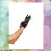 LEG AVENUE Wrist Length Stretch Gloves Black