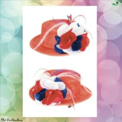 Oranje Mini Hoedje Met Haarklem