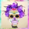Masker Day Of The Dead Paars -Scattando Webshop Winkel Shop ZZ130999