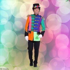 Jas Heer Patchwork, Mix Van Kleuren, Gevoerde Jas