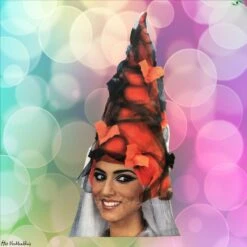 Heksenhoed Oranje Voile