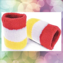 Pols / Zweet Bandje Rood Geel Wit Carnaval