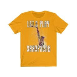 Unisex T-shirt Let's Play Saxophone -Scattando Webshop Winkel ab0af01745a434ac675f76c445275402