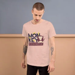 Monkey Business Short-Sleeve Unisex T-Shirt -Scattando Webshop Winkel mockup 00efb534