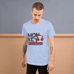 Monkey Business Short-Sleeve Unisex T-Shirt -Scattando Webshop Winkel mockup 0990fb02