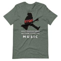 Keep Distance But Don't Stop The MUSIC, Short-Sleeve Unisex T-Shirt 16 Keep Distance But Don't Stop The MUSIC, Short-Sleeve Unisex T-Shirt -Scattando Webshop Winkel mockup 27361c82