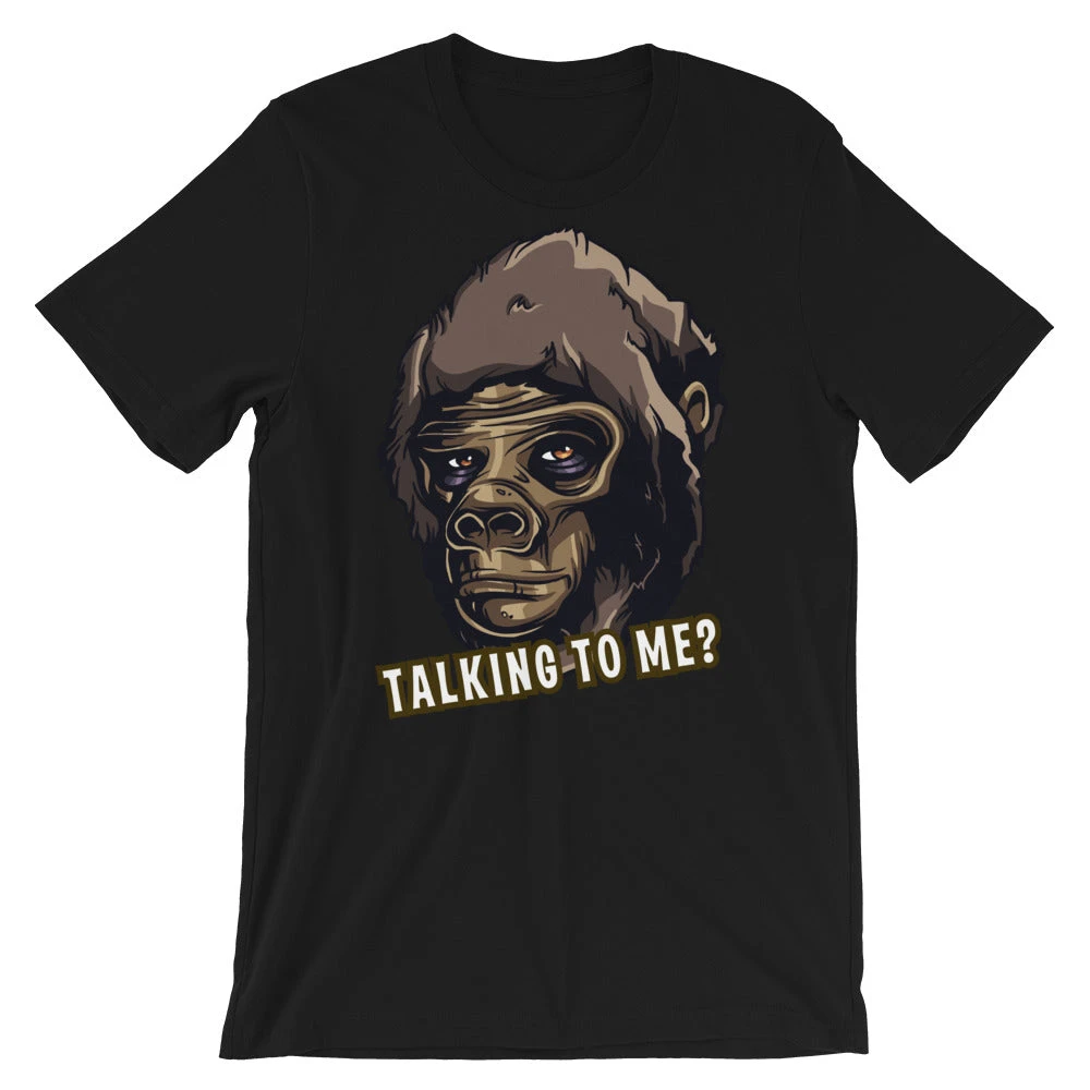 Talking To Me? Short-Sleeve Unisex T-Shirt, Gratis Verzending 6 Talking To Me? Short-Sleeve Unisex T-Shirt, Gratis Verzending - Afbeelding 4