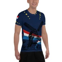 Topper T-Shirt Happy Birthday Blue -Scattando Webshop Winkel mockup 30814b47