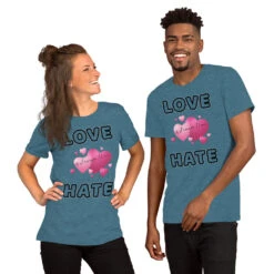 Love Is Stronger Than Hate Short-Sleeve Unisex T-Shirt, Gratis Verzending -Scattando Webshop Winkel mockup 3ef8c918