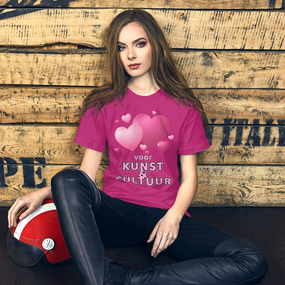 Love Kunst & Cultuur Short-Sleeve Unisex T-Shirt, Gratis Verzendkosten 4 Love Kunst & Cultuur Short-Sleeve Unisex T-Shirt, Gratis Verzendkosten - Afbeelding 2