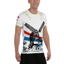 Topper T-Shirt Happy Birthday White -Scattando Webshop Winkel mockup 4fcc9ee1