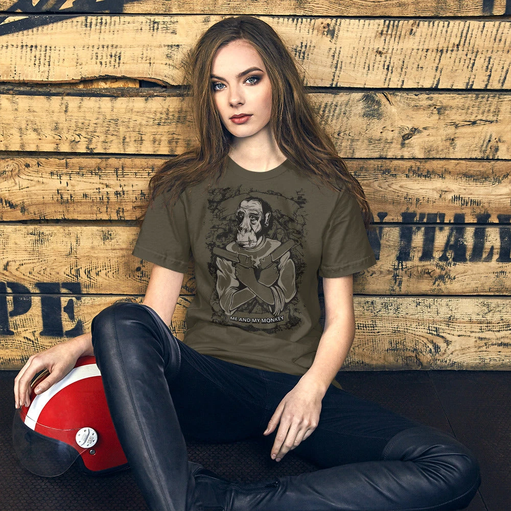 Me And My Monkey Short-Sleeve Unisex T-Shirt 5 Me And My Monkey Short-Sleeve Unisex T-Shirt - Afbeelding 3
