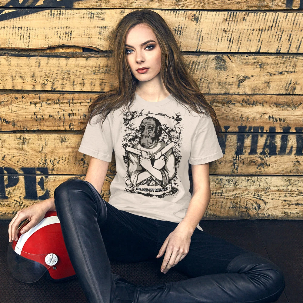 Me And My Monkey Short-Sleeve Unisex T-Shirt 8 Me And My Monkey Short-Sleeve Unisex T-Shirt - Afbeelding 6