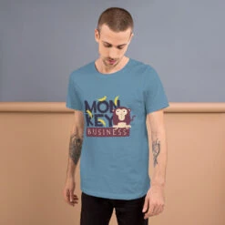 Monkey Business Short-Sleeve Unisex T-Shirt -Scattando Webshop Winkel mockup 7f7c5dc1