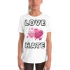 Love Is Stronger Than Hate Youth Short Sleeve T-Shir 2 Love Is Stronger Than Hate Youth Short Sleeve T-Shir -Scattando Webshop Winkel mockup 819019ea